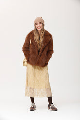 Chaqueta Rois efecto pelo